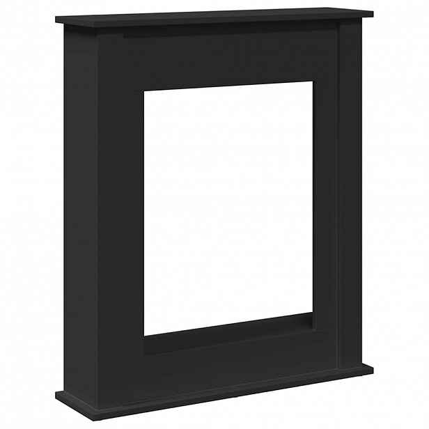 vidaXL Krbová obestavba černá 75 x 20 x 87,5 cm kompozitní dřevo