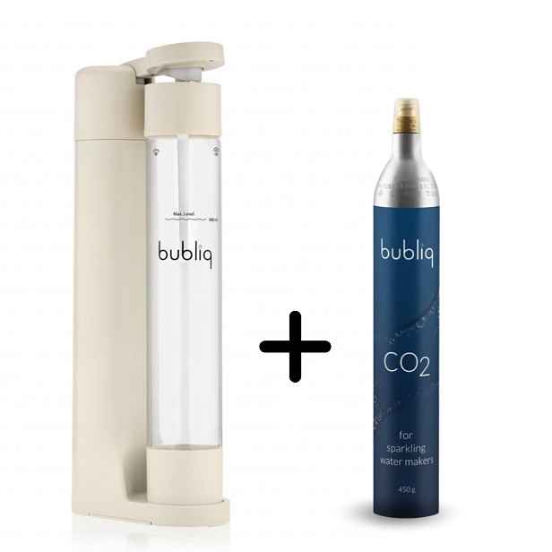 Výrobník sody bubliq  béžová Varianta: s bombičkou CO2 450 g (85 l)