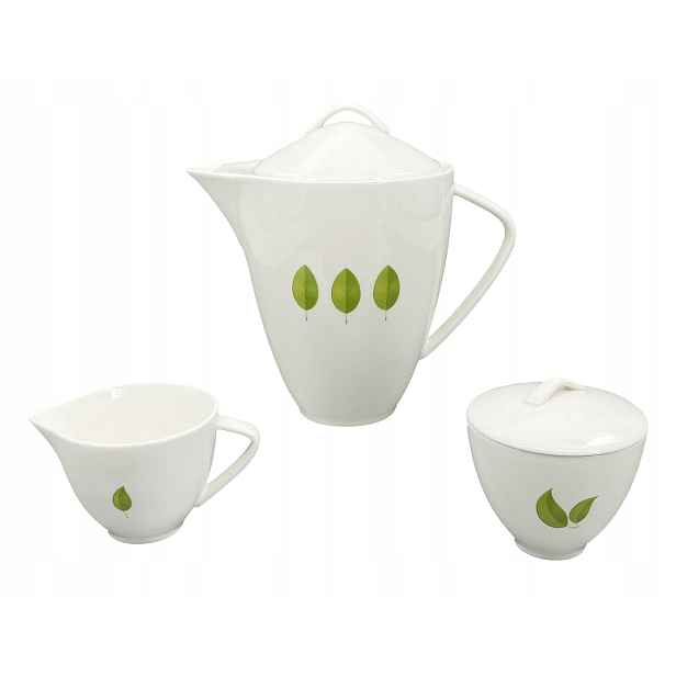 5dílná souprava Leaf (Konvice 1600ml, mléčenka 150