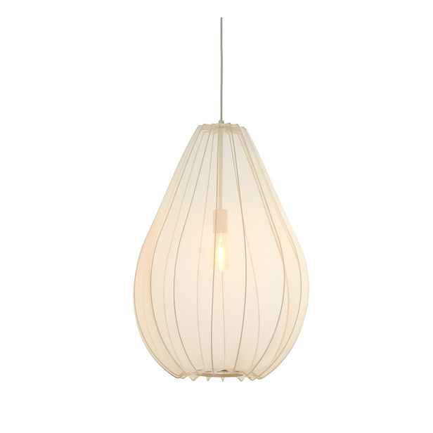 Béžové závěsné svítidlo s textilním stínidlem ø 50 cm Itela – Light & Living