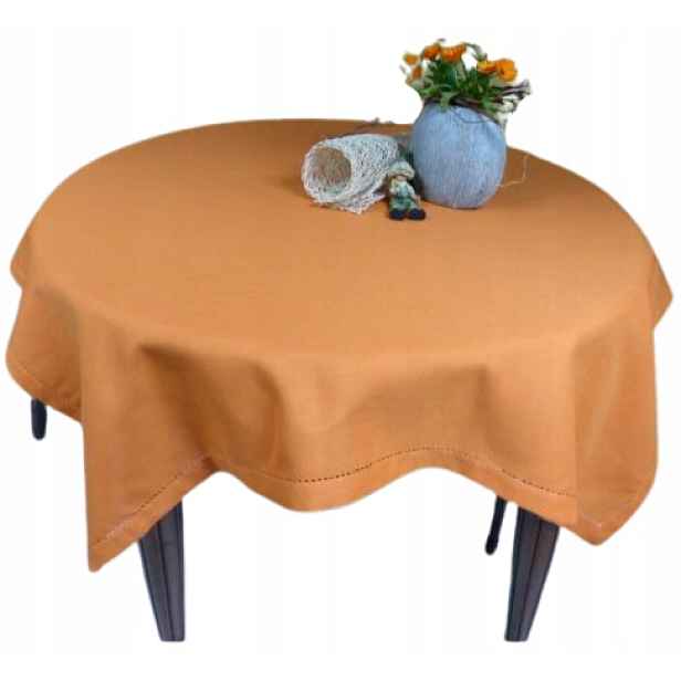 klasický ubrus na stůl merežka 140x220 oranžový