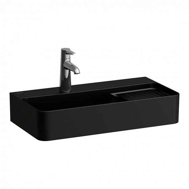 Laufen VAL - Umývátko, 60x31 cm, bez přepadu, otvor pro baterii, matná černá H8152857161041
