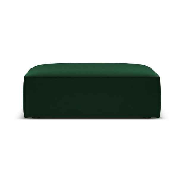 Tmavě zelená sametová podnožka Vanda – Mazzini Sofas