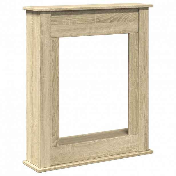 vidaXL Krbová obestavba dub sonoma 75 x 20 x 87,5 cm kompozitní dřevo
