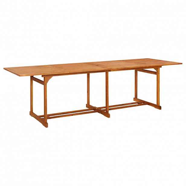 vidaXL Zahradní jídelní stůl 280 x 90 x 75 cm masivní akáciové dřevo