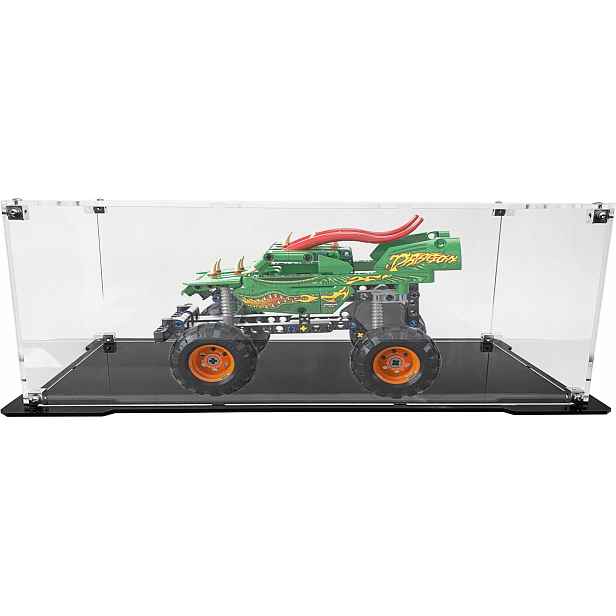 Vitrína s černou základnou pro stavebnici Lego 42149 Technic Monster Jam Dragon