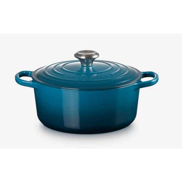 Le Creuset Signature - Pekáč kruhový s poklicí, objem 4,2 l, deep teal 21177246422430