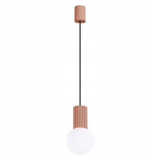 Sollux Závěsná lampa Halo Ø12 cm bílá koule do obývacího pokoje/jídelny