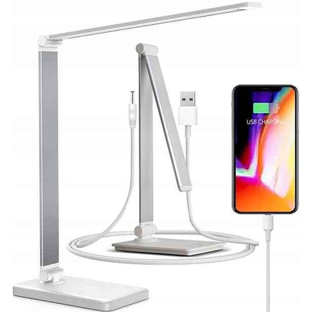 Stolní Lampa Školní Stůl Noční Lampa Led Dotyková Lampa Pro Učení Nabíječka