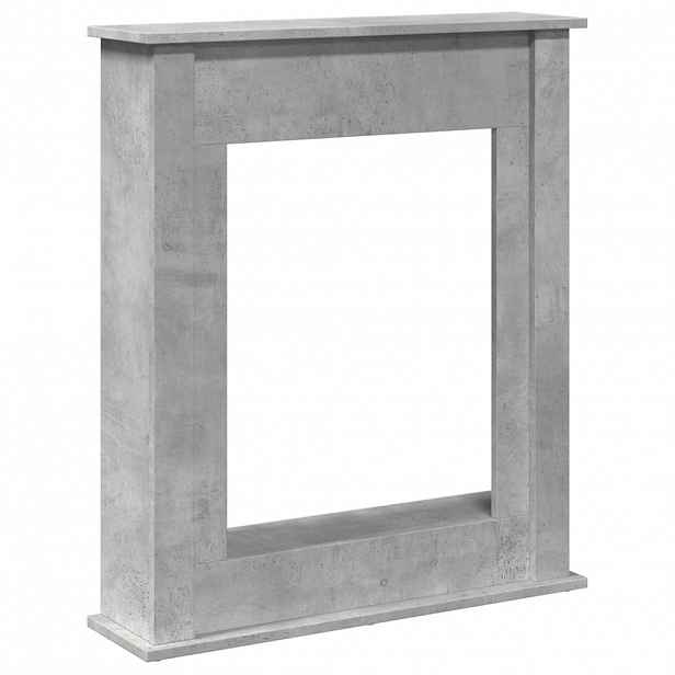 vidaXL Krbová obestavba betonově šedá 75x20x87,5 cm kompozitní dřevo