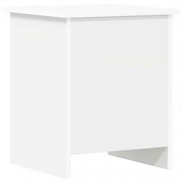 vidaXL Úložná truhla s úložištěm Bílá 40 x 40 x 50 cm Kompozitní dřevo