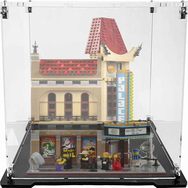 Vitrína s černým podstavcem pro Lego 10232 Creator Expert Kino Palace