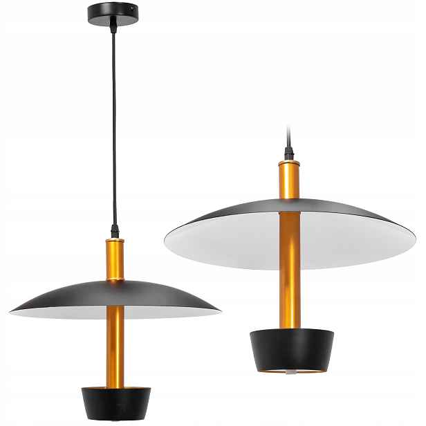 Závěsná Lampa Loft Industrial Černá Kovová Led Industriální Moderní