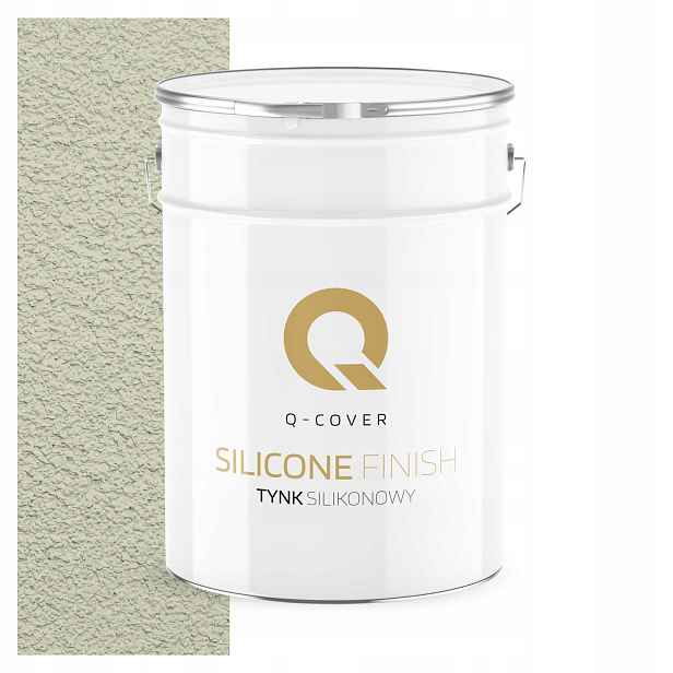 Silikonová Fasádní Omítka Bílá W Zelená 15 Kg Granulace 1.5 mm F481