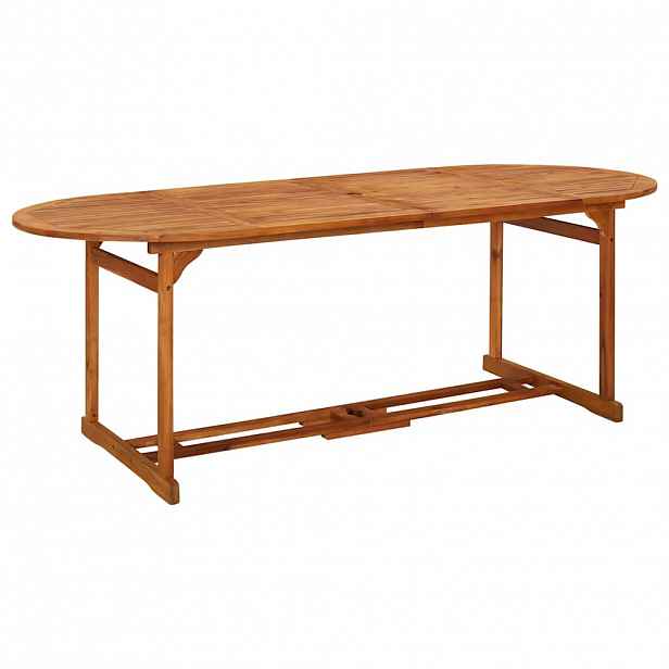 vidaXL Zahradní jídelní stůl 220 x 90 x 75 cm masivní akáciové dřevo