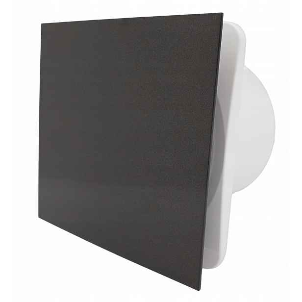 Domácí koupelnový ventilátor Vents Fi 150 mm Černý Panel Standard 242 m3/h