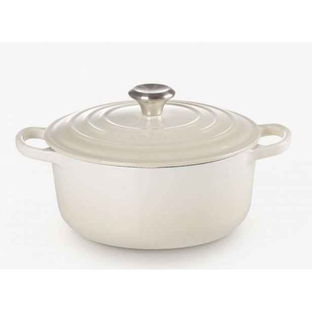 Le Creuset Signature - Pekáč kruhový s poklicí, objem 3,3 l, meringue 21177227164430