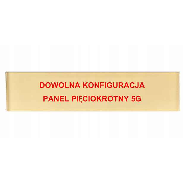 Skleněný Panel Pětinásobný Zlatý, Libovolná Konfigurace Na Zakázku