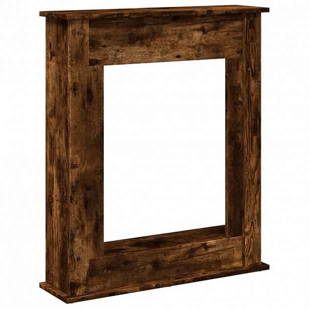 vidaXL Krbová obestavba kouřový dub 75 x 20 x 87,5 cm kompozitní dřevo
