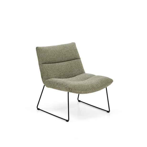 Zelené žinylkové křeslo Asen – Kave Home