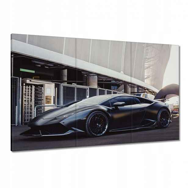 Obrazy 120x80 Černé sportovní auto