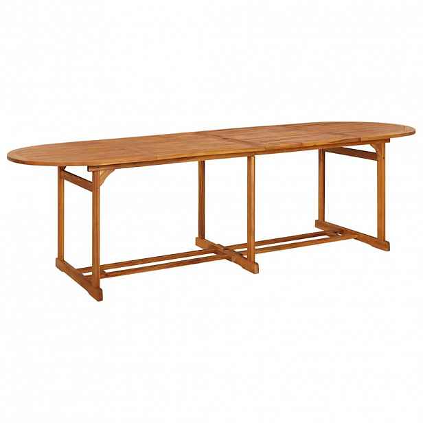 vidaXL Zahradní jídelní stůl 280 x 90 x 75 cm masivní akáciové dřevo