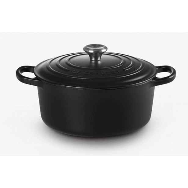Le Creuset Signature - Pekáč kruhový s poklicí, objem 3,3 l, noir mat 21177220000430