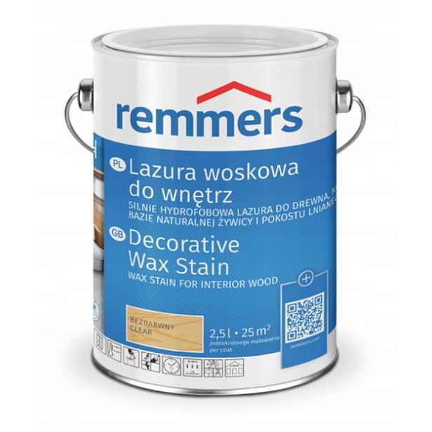 Remmers Vosková Lazura Do Interiéru 2,5 L Bílá