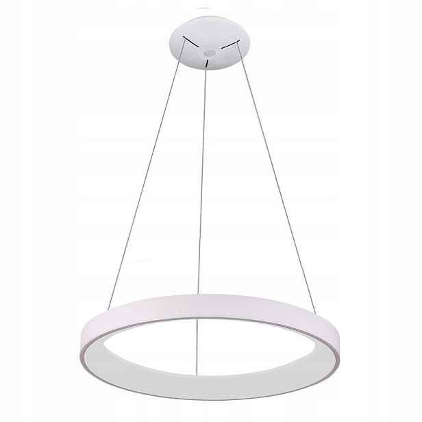 Závěsná lampa Bílá Led Stropní Svítidlo 78 cm Nastavitelná výška Vico Italux