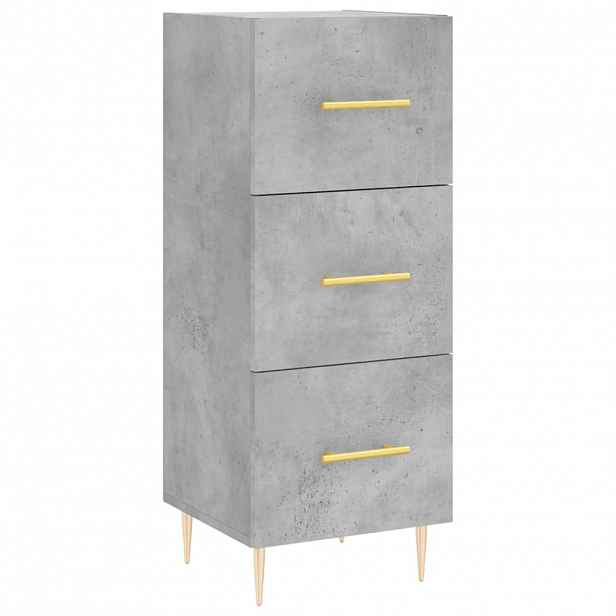 vidaXL Příborník betonově šedý 34,5 x 34 x 90 cm kompozitní dřevo
