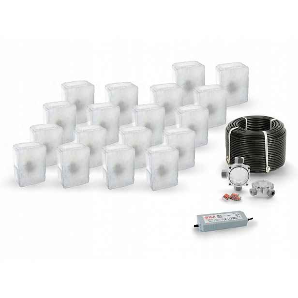 18x Led nájezdové svítidlo 12V IP68 Bz 14x10 cm