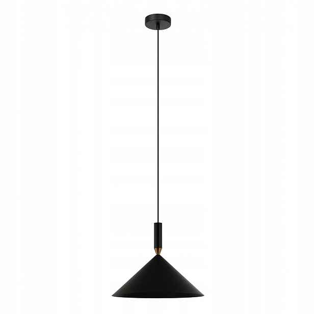 Drello, Stylová, kovová, černá závěsná lampa, E27