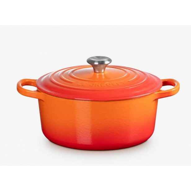 Le Creuset Signature - Pekáč kruhový s poklicí, objem 3,3 l, volcanique 21177220902430