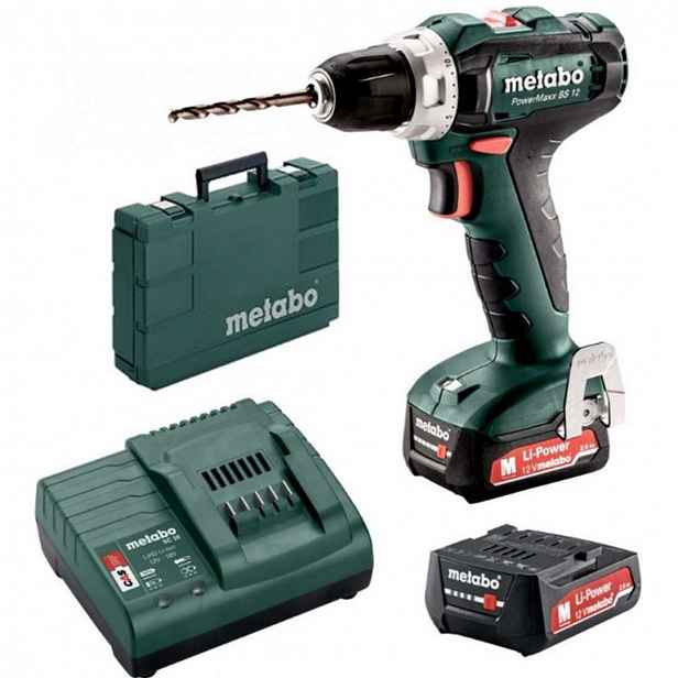 Metabo - 12V AKU vrtací šroubovák, 2x aku 2,0 Ah Li-Power, nabíječka 601036500