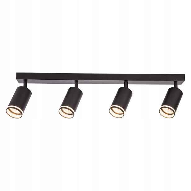 Milagro Stropní reflektorová lampa Spot Pipe Černá 4xGU10 ML2073