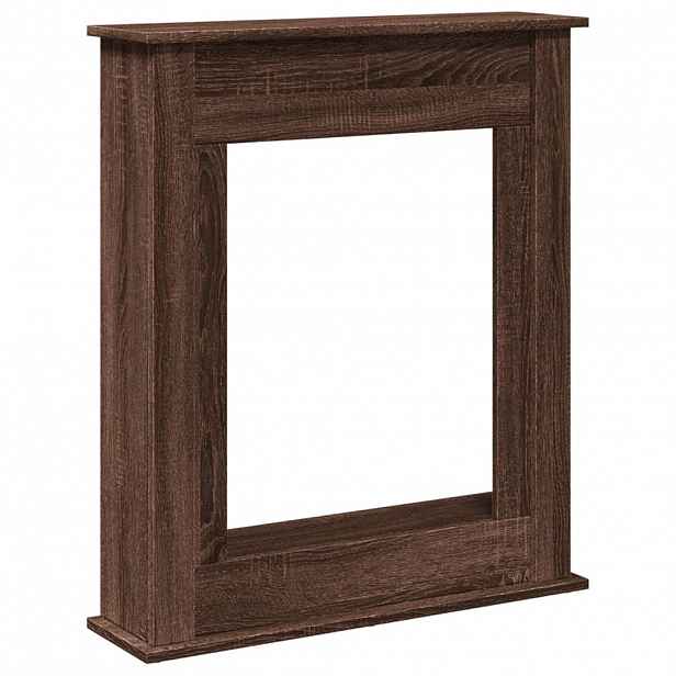 vidaXL Krbová obestavba hnědý dub 75 x 20 x 87,5 cm kompozitní dřevo