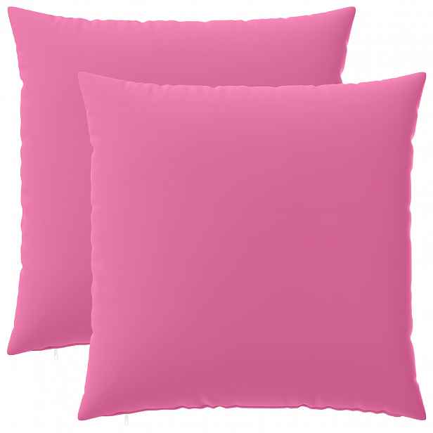 vidaXL Povlak na polštář 2 pcs HEERLEN Růžová 60 x 60 cm Polyester