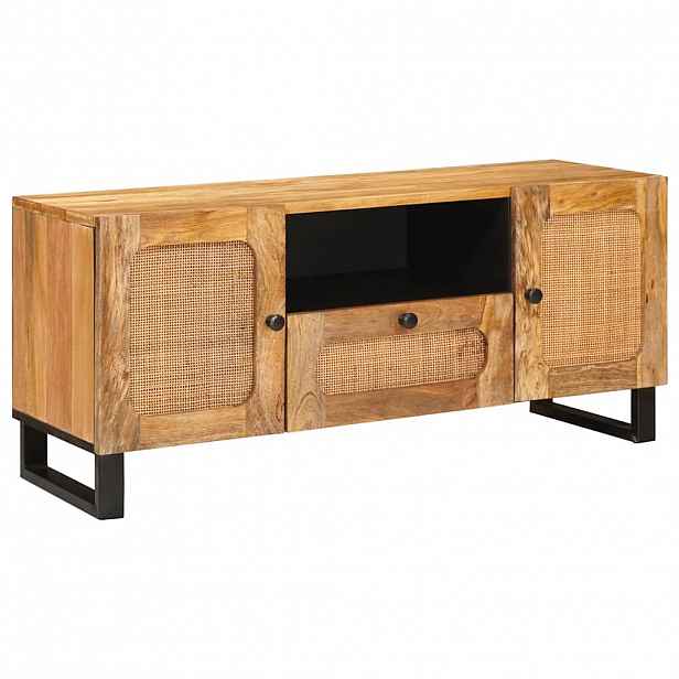 vidaXL Televizní skříň Hnědá 105 x 33 x 46 cm Masivní mangové dřevo