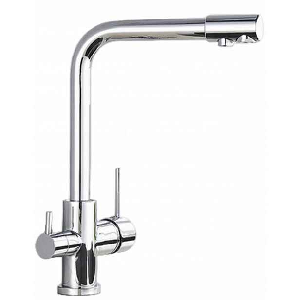 Kuchyňská Baterie Třícestná, Kvalitní Filtr, Moderní Chrom