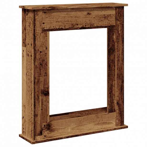 vidaXL Krbová obestavba old wood 75 x 20 x 87,5 cm kompozitní dřevo