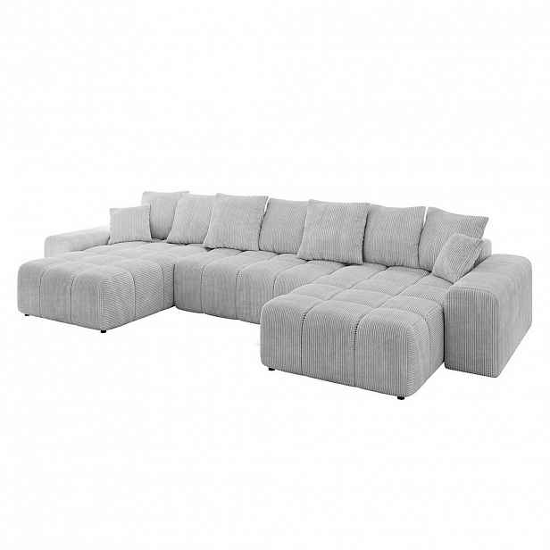 ALTDECOR SEDACÍ SOUPRAVA ENIL-U 401 x 189 x 68 šedá manšestr