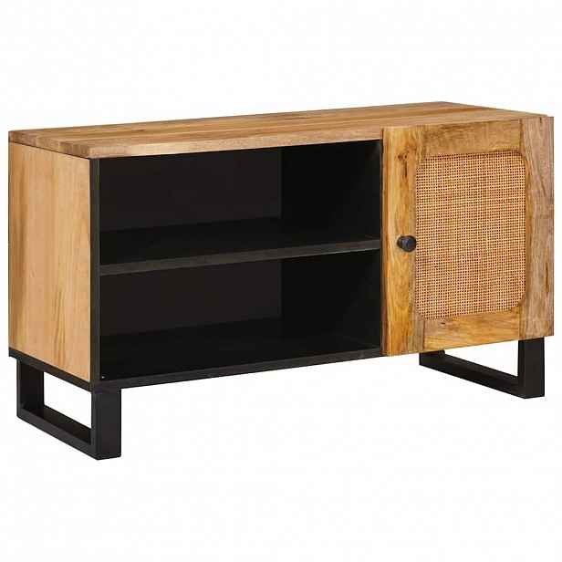 vidaXL Televizní skříň Hnědá 80 x 33 x 46 cm Masivní mangové dřevo