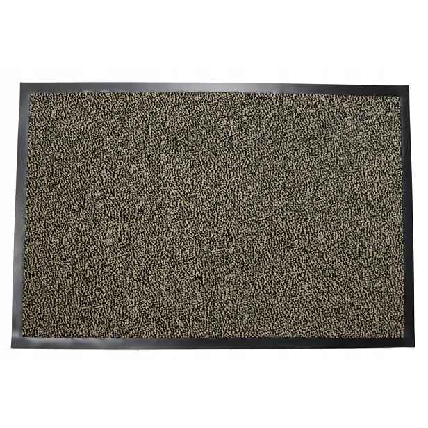 Vstupní rohožka 90x120 cm Béžovo-černá, pod dveře, do bot, podgumo