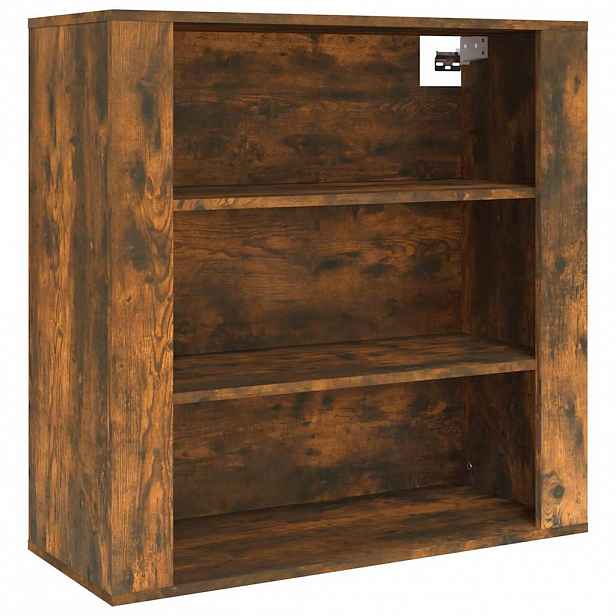 vidaXL Nástěnná skříňka kouřový dub 80x33x80 cm kompozitní dřevo