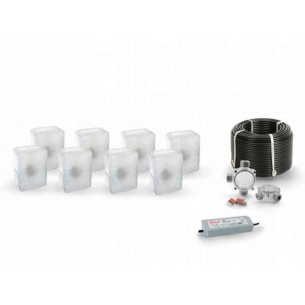 8 x Led nájezdové svítidlo 12V IP68 Bz 14x10 cm