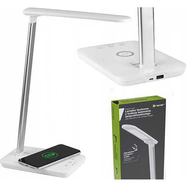 Led stolní lampa do školy noční nabíječka 10W