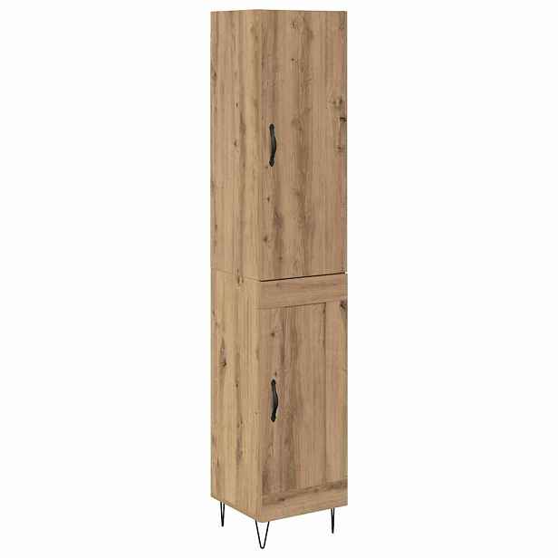 vidaXL Vysoký bufet Artisanový dub 34,5 x 34 x 90 cm Kompozitní dřevo