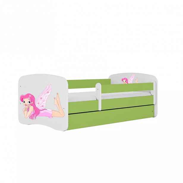 Dětská postel Babydreams zelená 80x180 Víla 2