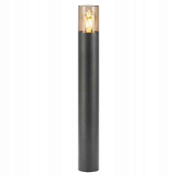 kulatý zahradní sloupek Orno E27 50 cm šedý