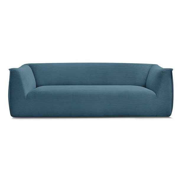 Modrá manšestrová pohovka 242 cm Giorgia – Bobochic Paris